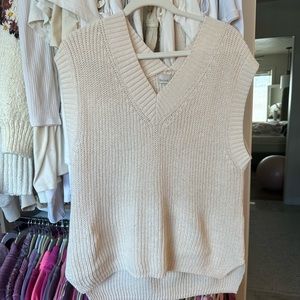 Cream Sweater Vest